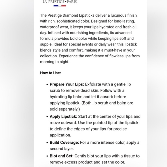 La Predire $180 Lipstick - Picture 9 of 9